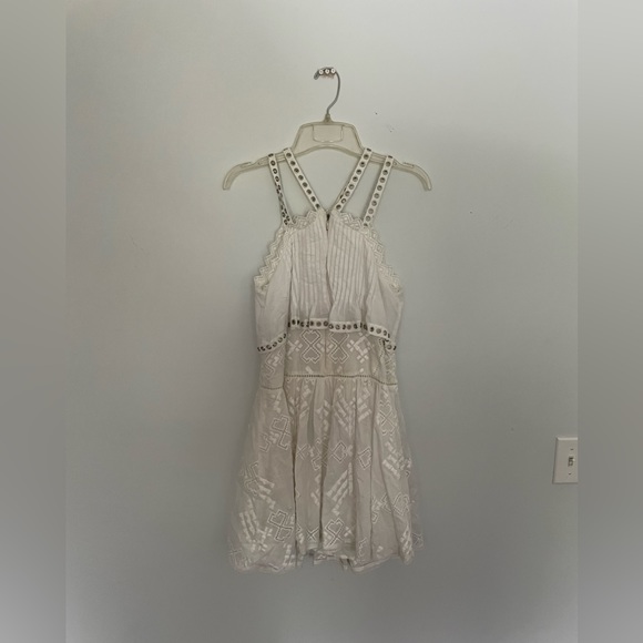 Rebecca Taylor Sleeveless Embroidered Popover Dress Size 0 - Picture 3 of 6